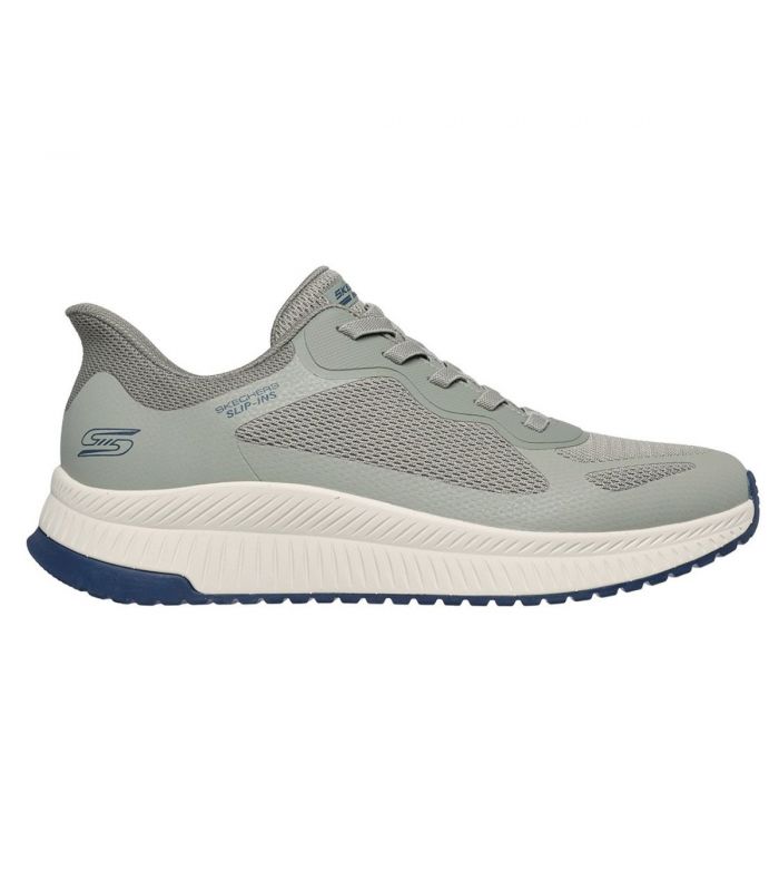 Compra online Zapatillas Skechers BOBS Sport Squad Chaos 4 Hombre Oliva en oferta al mejor precio