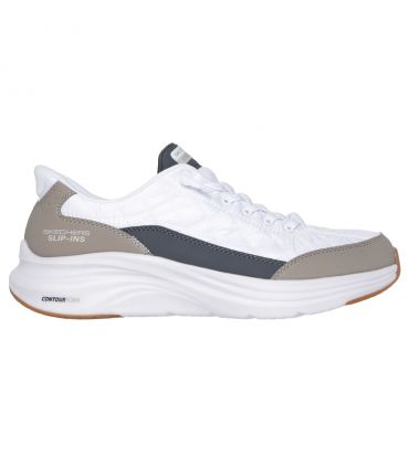Zapatillas Skechers Slip-ins: Contour Foam - Cozy Fit Hombre Blanco