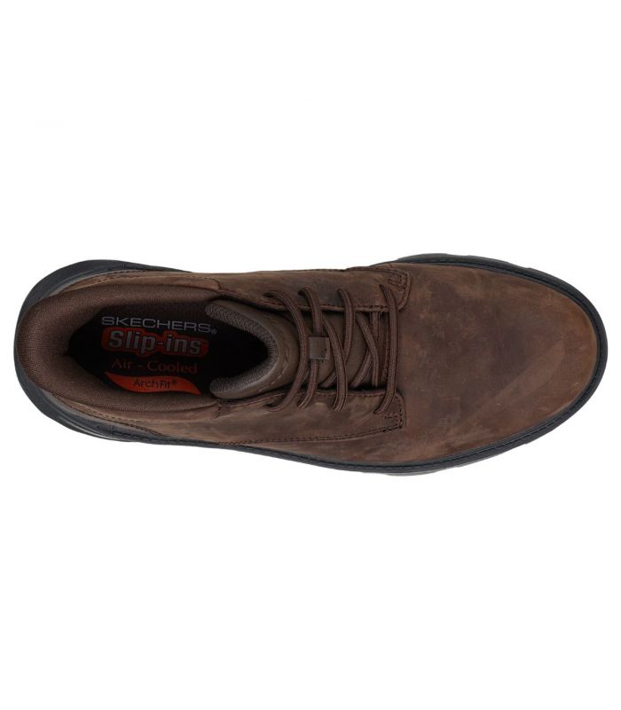 Compra online Botas Skechers Slip ins Relaxed Fit Arch Fit Garza Ridley Hombre Cocoa en oferta al mejor precio