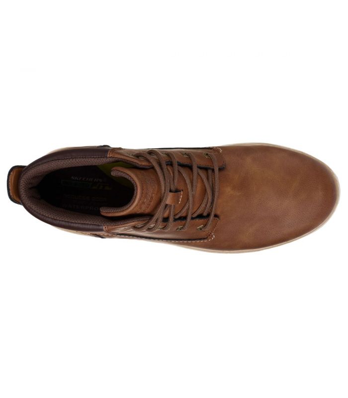 Compra online Botas Skechers Relaxed Fit Garlan Deno Hombre Marron en oferta al mejor precio