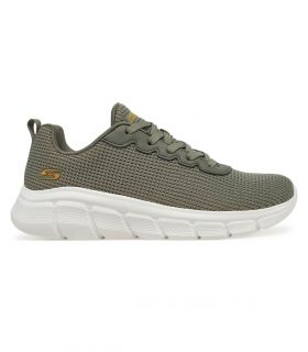 Zapatillas Skechers BOBS Sport B Flex Visionary Essence Mujer Oliva
