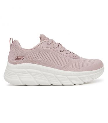 Zapatillas Skechers BOBS Sport B Flex Hi Flying HI Mujer Rosa