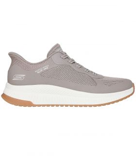 Zapatillas Skechers Slip ins BOBS Squad 4 Mujer Taupe