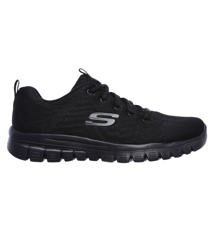 Compra online Zapatillas Skechers Graceful Get Connected Mujer Black en oferta al mejor precio