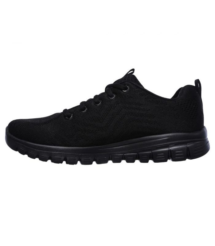 Compra online Zapatillas Skechers Graceful Get Connected Mujer Black en oferta al mejor precio