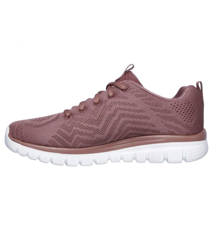 Compra online Zapatillas Skechers Graceful Get Connected Mujer Mauve en oferta al mejor precio