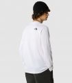 Compra online Camiseta de manga larga The North Face Simple Dome Hombre TNF White en oferta al mejor precio