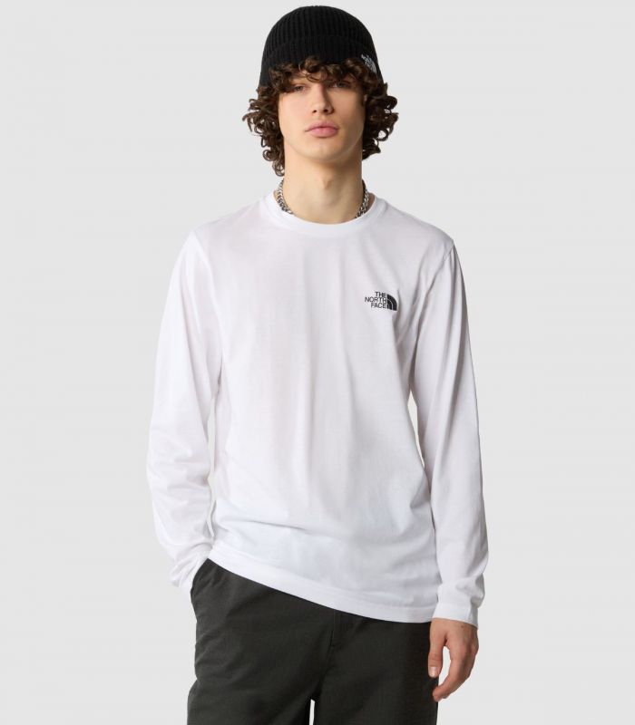 Compra online Camiseta de manga larga The North Face Simple Dome Hombre TNF White en oferta al mejor precio