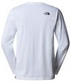 Compra online Camiseta de manga larga The North Face Simple Dome Hombre TNF White en oferta al mejor precio