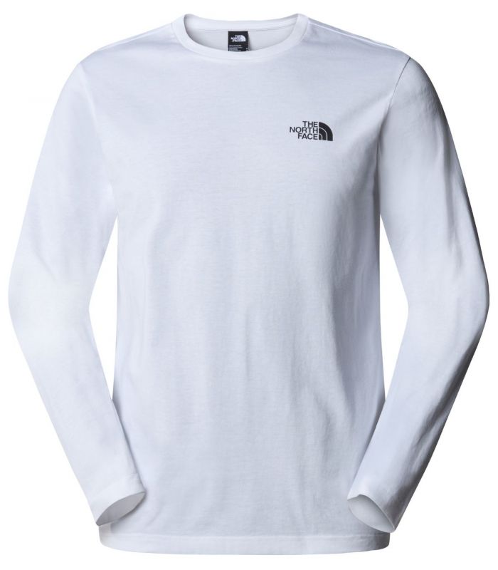 Compra online Camiseta de manga larga The North Face Simple Dome Hombre TNF White en oferta al mejor precio