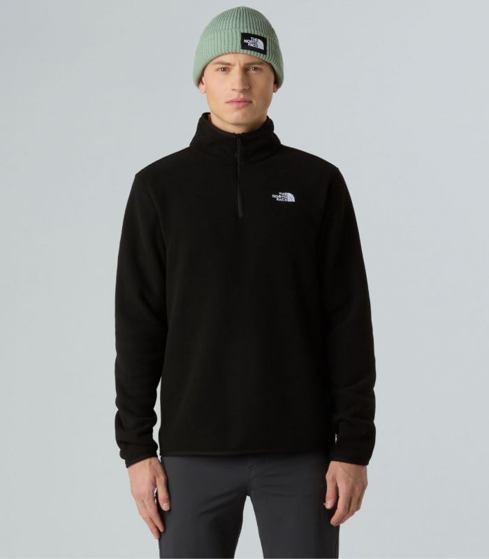 Compra online Forro polar con cremallera de 1/4 The North Face Glacier Hombre TNF Black en oferta al mejor precio