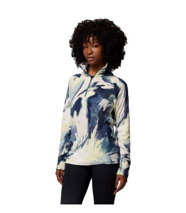 Forro Columbia Glacial IV Print 1/2 Zip Mujer Everblue