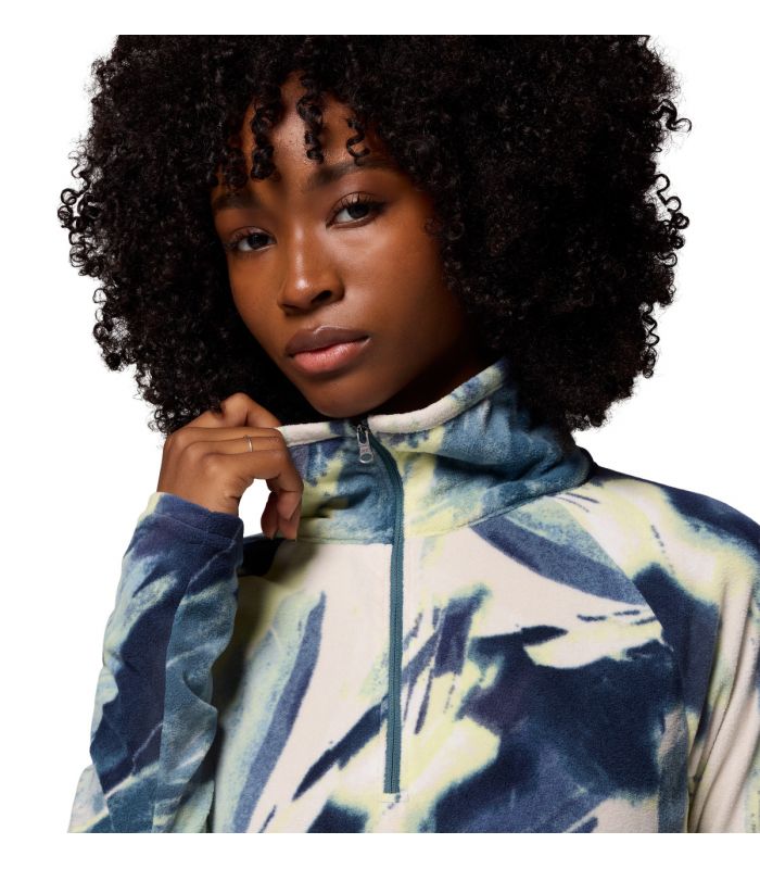 Compra online Forro Columbia Glacial IV Print 1/2 Zip Mujer Everblue en oferta al mejor precio