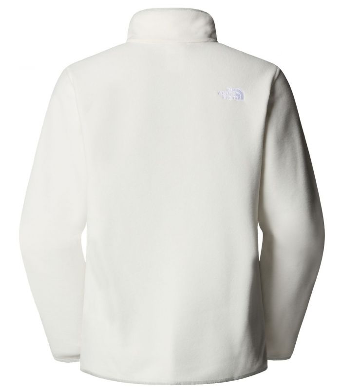 Compra online Forro polar con cremallera de 1/4 The North Face Glacier Mujer White Dune en oferta al mejor precio