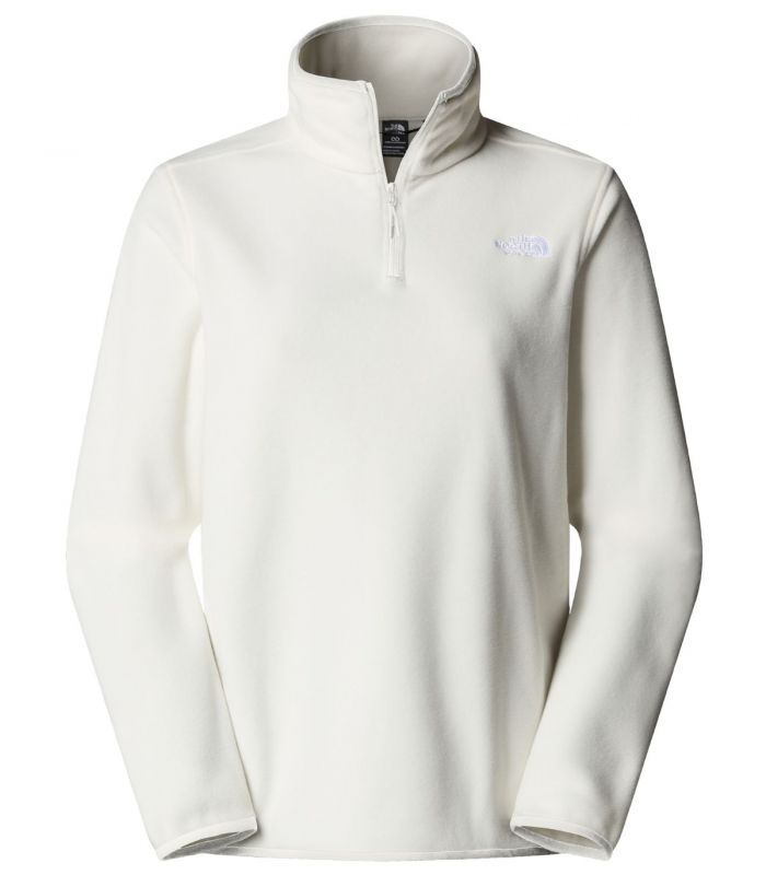 Compra online Forro polar con cremallera de 1/4 The North Face Glacier Mujer White Dune en oferta al mejor precio