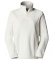 Compra online Forro polar con cremallera de 1/4 The North Face Glacier Mujer White Dune en oferta al mejor precio
