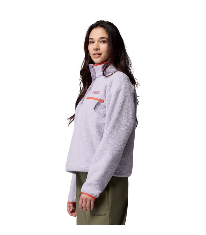 Compra online Forro polar Columbia Helvetia II Cropped Mujer Lavander en oferta al mejor precio