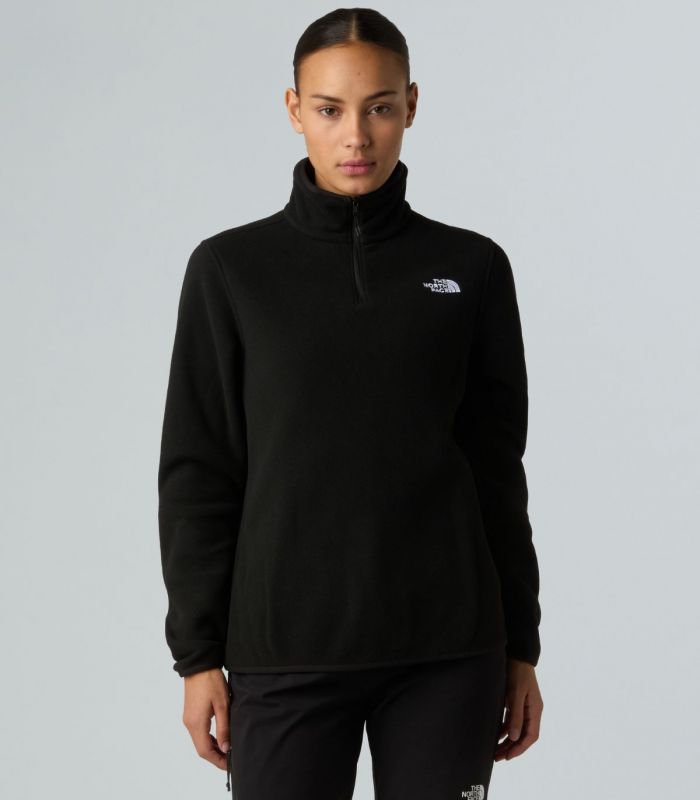 Compra online Forro polar con cremallera de 1/4 The North Face Glacier Mujer TNF Black en oferta al mejor precio