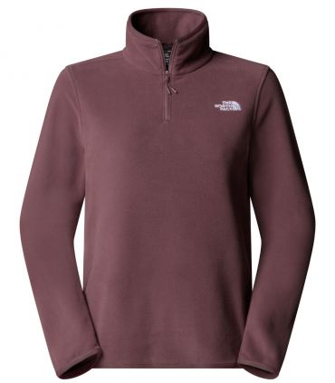 Forro polar con cremallera de 1/4 The North Face Glacier Mujer Tawny Quartz