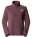 Compra online Forro polar con cremallera de 1/4 The North Face Glacier Mujer Tawny Quartz en oferta al mejor precio