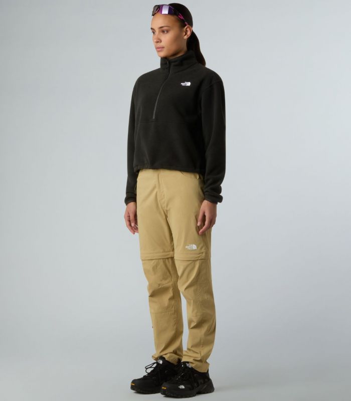 Compra online Forro Polar The North Face Glacier Fleece 1/2 Zip Short Mujer TNF Black en oferta al mejor precio