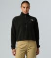 Compra online Forro Polar The North Face Glacier Fleece 1/2 Zip Short Mujer TNF Black en oferta al mejor precio
