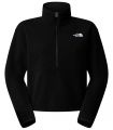 Compra online Forro Polar The North Face Glacier Fleece 1/2 Zip Short Mujer TNF Black en oferta al mejor precio