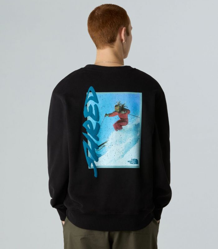 Compra online Sudadera The North Face NSE Slopes Relaxed Crew Graphic Unisex TNF Black en oferta al mejor precio