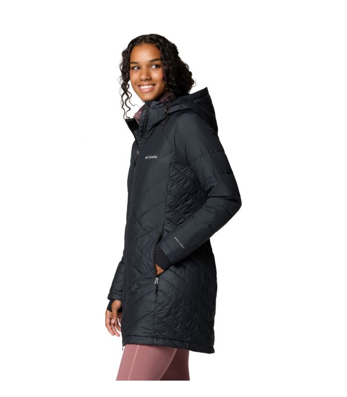 Compra online Chaqueta Columbia Heavenly Long Hooded Mujer Black en oferta al mejor precio