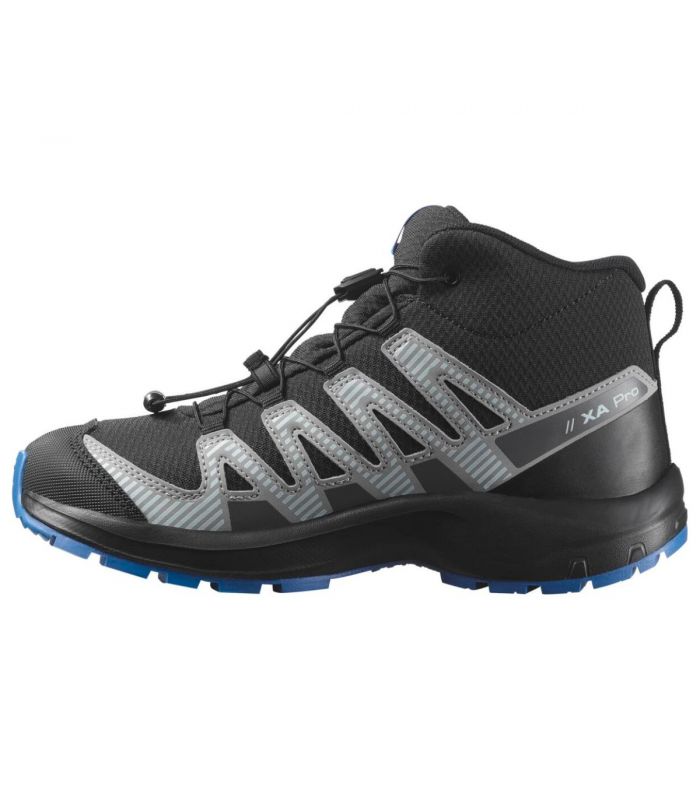 Compra online Botas Salomon Xa Pro V8 Mid WP J Niños Black Blue en oferta al mejor precio