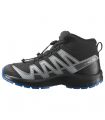Compra online Botas Salomon Xa Pro V8 Mid WP J Niños Black Blue en oferta al mejor precio