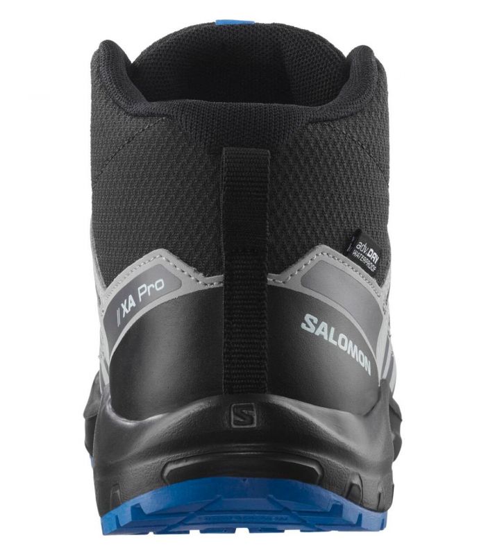 Compra online Botas Salomon Xa Pro V8 Mid WP J Niños Black Blue en oferta al mejor precio