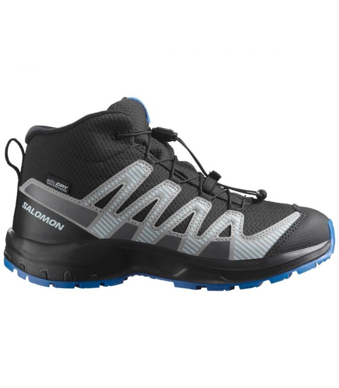 Compra online Botas Salomon Xa Pro V8 Mid WP J Niños Black Blue en oferta al mejor precio