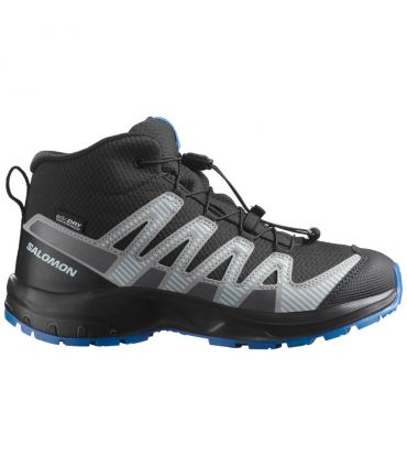 Botas Salomon Xa Pro V8 Mid WP J Niños Black Blue