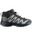 Compra online Botas Salomon Xa Pro V8 Mid WP J Niños Black Blue en oferta al mejor precio