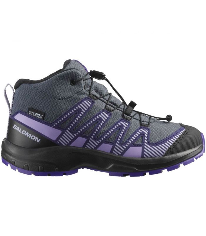 Compra online Botas Salomon Xa Pro V8 Mid WP J Niños Grey en oferta al mejor precio