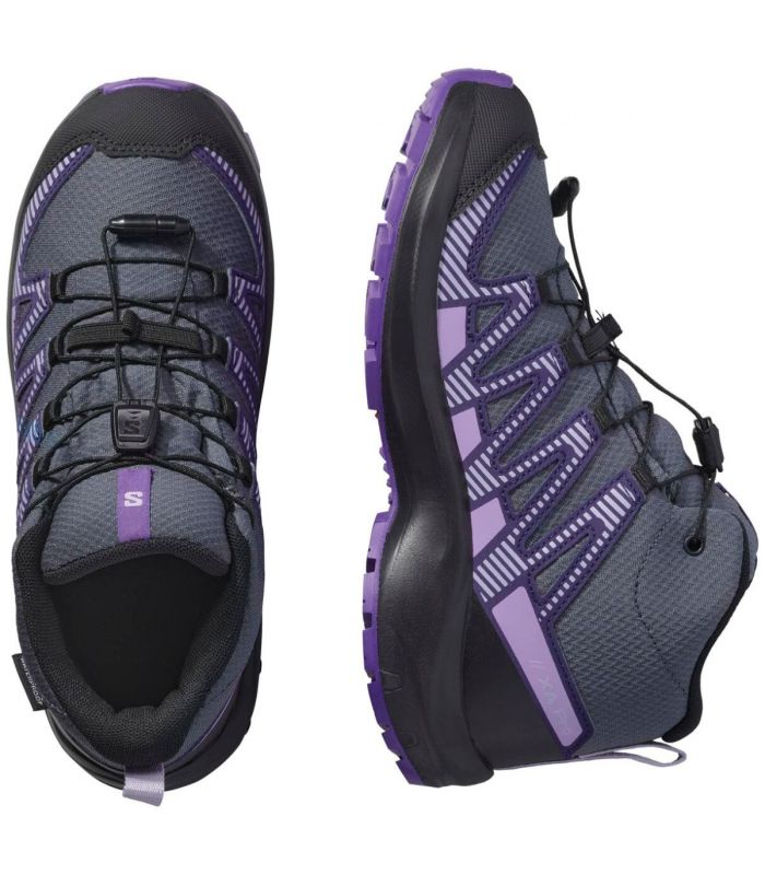 Compra online Botas Salomon Xa Pro V8 Mid WP J Niños Grey en oferta al mejor precio