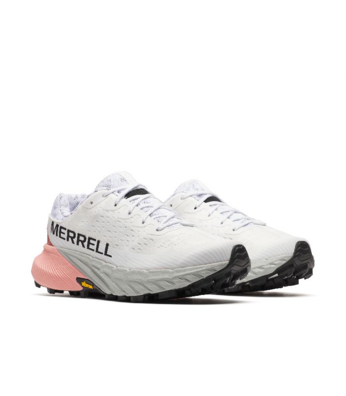 Compra online Zapatillas Merrell Agility Peak 5 Mujer White Soft Coral en oferta al mejor precio