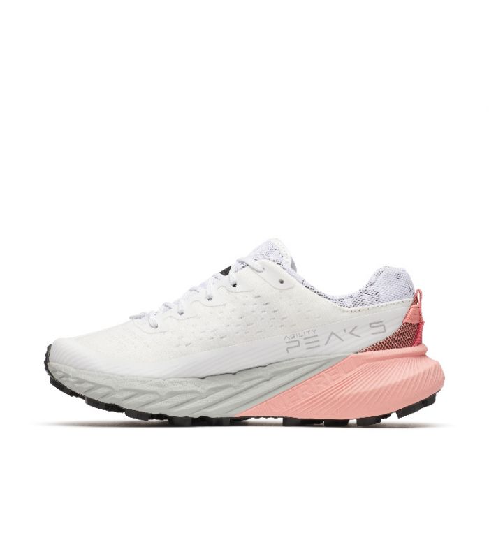Compra online Zapatillas Merrell Agility Peak 5 Mujer White Soft Coral en oferta al mejor precio