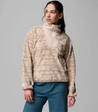 Forro Polar Columbia Sequoia Grove Printed Half Zip Mujer Dark Stone