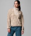 Compra online Forro Polar Columbia Sequoia Grove Printed Half Zip Mujer Dark Stone en oferta al mejor precio