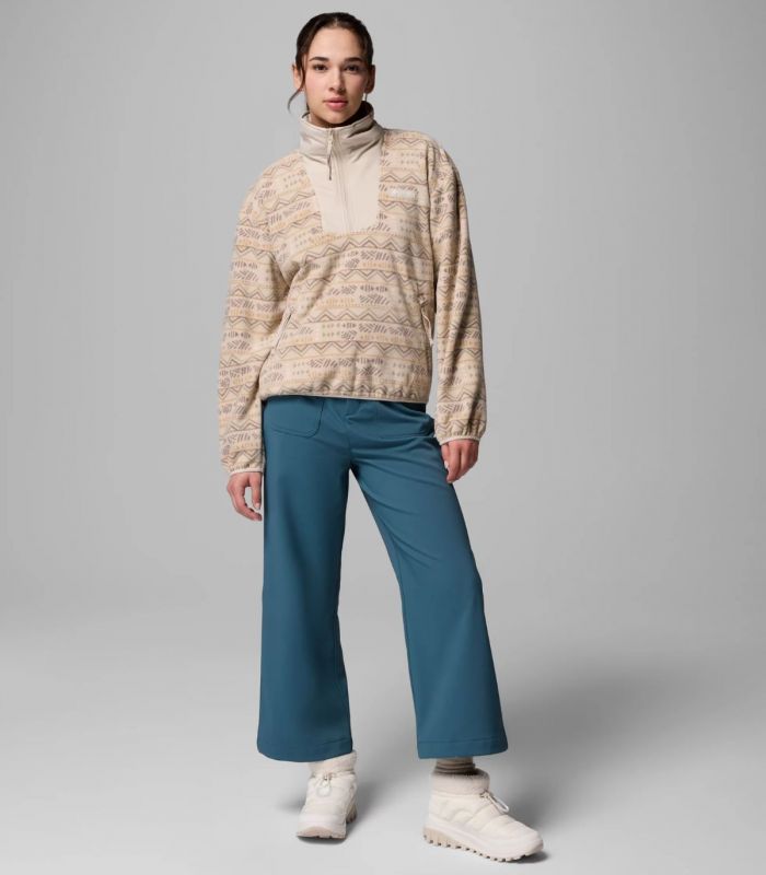 Compra online Forro Polar Columbia Sequoia Grove Printed Half Zip Mujer Dark Stone en oferta al mejor precio
