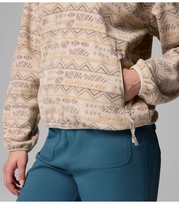 Compra online Forro Polar Columbia Sequoia Grove Printed Half Zip Mujer Dark Stone en oferta al mejor precio