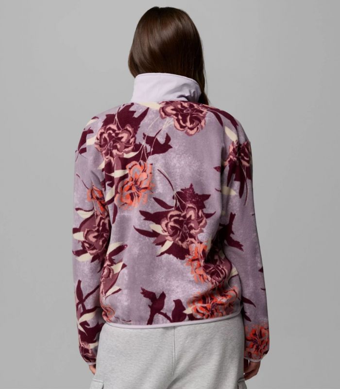 Compra online Forro Polar Columbia Sequoia Grove Printed Half Zip Mujer Shale Purple en oferta al mejor precio