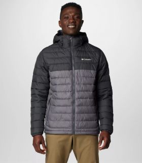 Chaqueta Columbia Powder Lite™ II Hooded Hombre City Grey