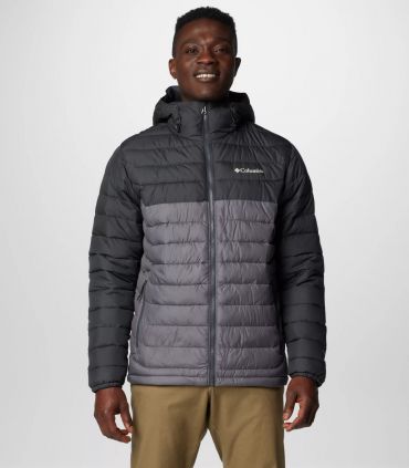 Chaqueta Columbia Powder Lite™ II Hooded Hombre City Grey