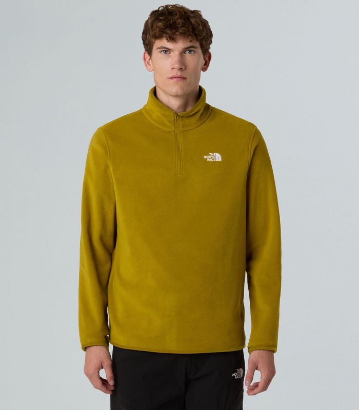 Compra online Forro polar con cremallera de 1/4 The North Face Glacier Hombre Deep Dijon en oferta al mejor precio