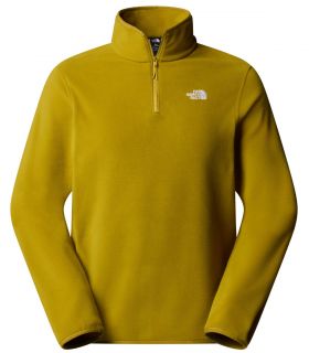Forro polar con cremallera de 1/4 The North Face Glacier Hombre Deep Dijon