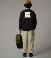 Compra online Sudadera con manga raglán The North Face NSE Box Hombre TNF Black en oferta al mejor precio