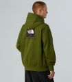 Compra online Sudadera con capucha y manga raglán The North Face NSE Box Hombre Woodland Green en oferta al mejor precio